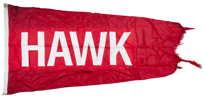 2015 Chicago Cubs "HAWK" Andre Dawson Flag Flown on Wrigley Field Rooftop